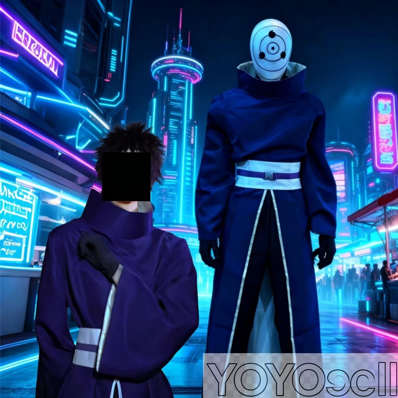 Anime Cosplay Ninja - Obito Uchiha Cosplay Costume Anime Ninja