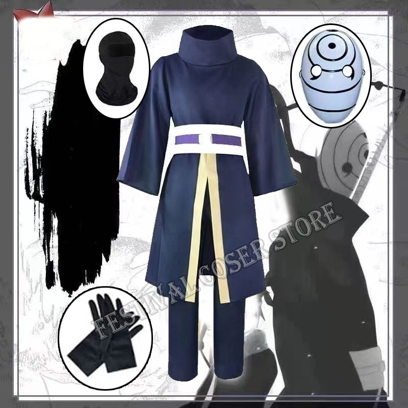 Anime Cosplay Ninja - Anime Uchiha Obito Cosplay Costume Halloween