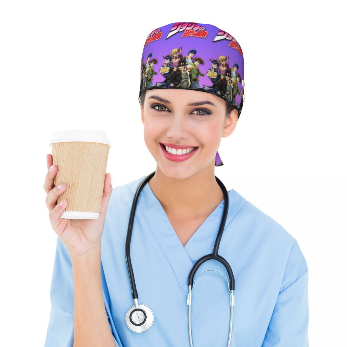 Jojo Bizarre Hat - Jojo Bizarre Adventure Anime Cartoon Scrub
