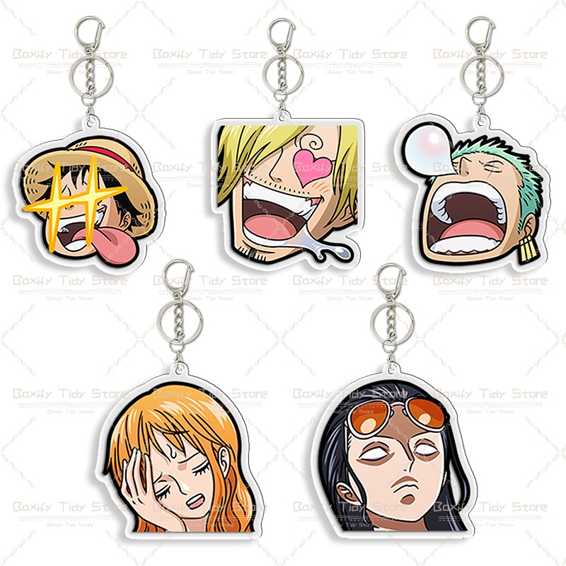 Anime Cosplay Eyes - Funny One Piece Expression Acrylic Keychain