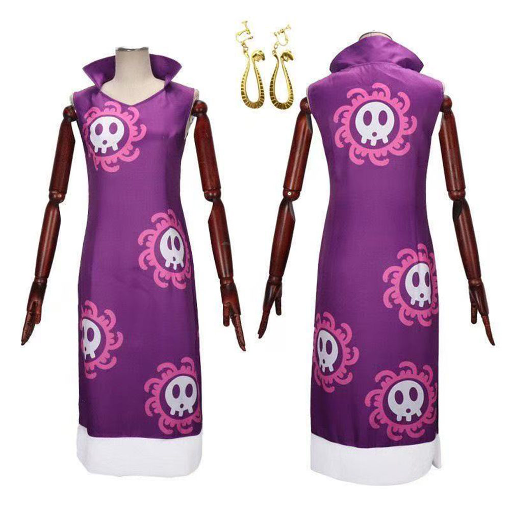 Anime Boa Hancock Cosplay Cost - Violet Evergarden Dress 评论和价格
