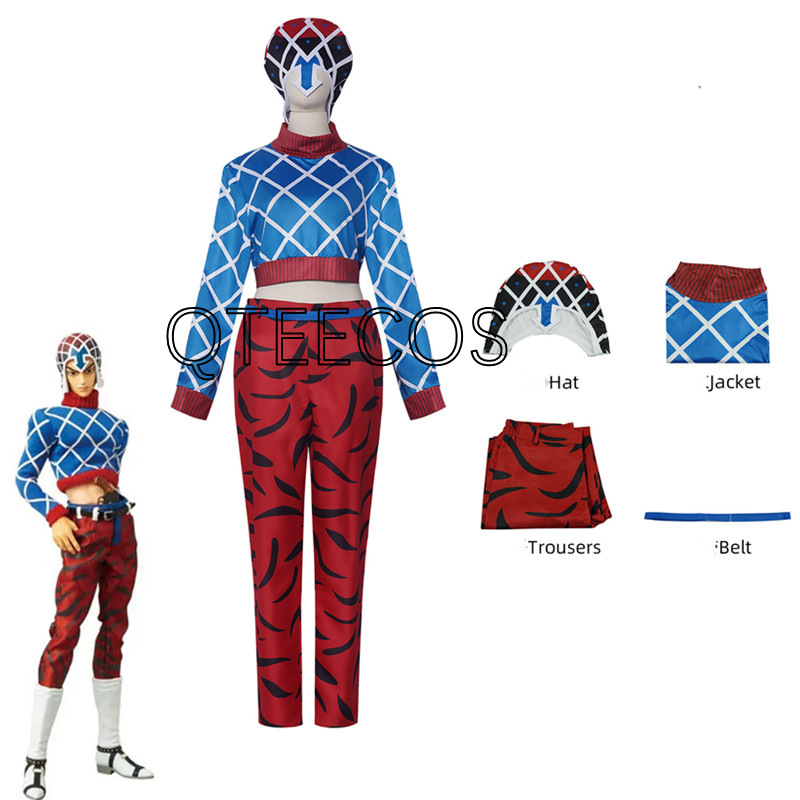 Jojo Guīdo Mista Cosplay Bizar - Jojo Bizarre Hat 评论和价格