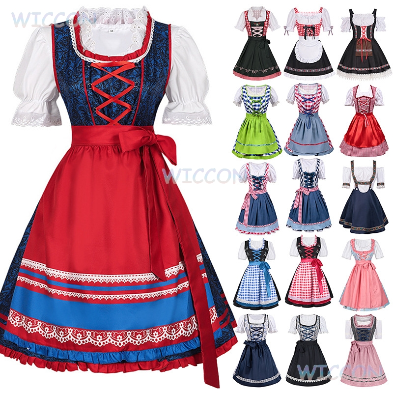 2025 New Oktoberfest Dirndl Dr - Anime Cosplay Plus Size 评论和价格