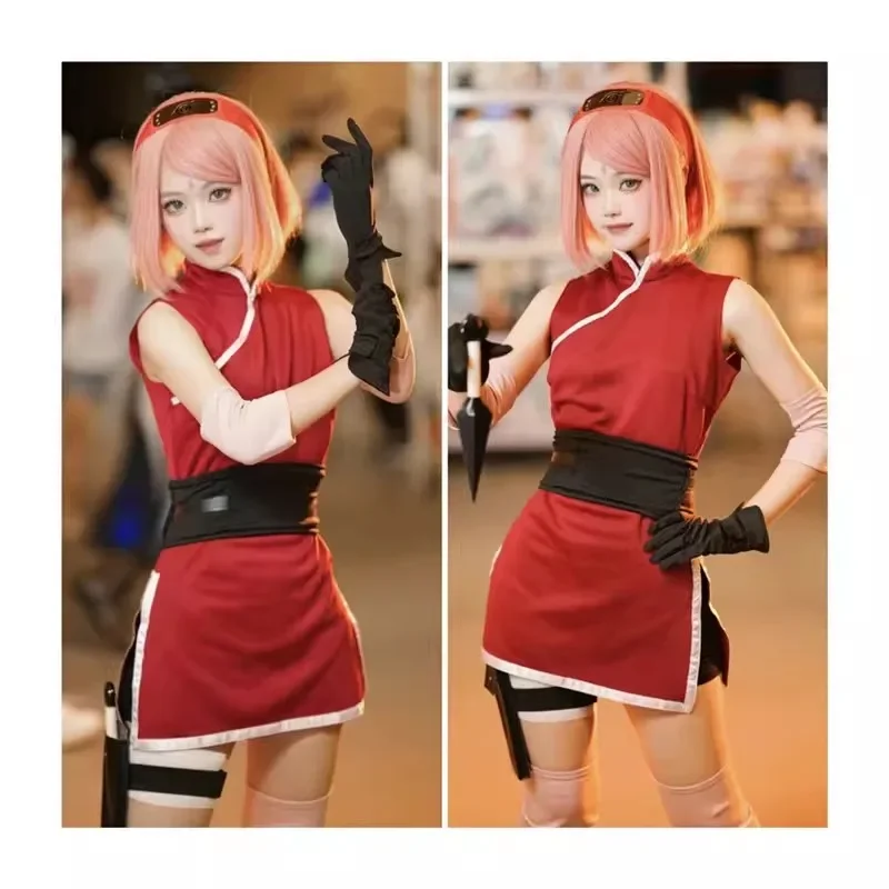 Sakura Haruno Cosplay Complete - Anime Cosplay Ninja 评论和价格