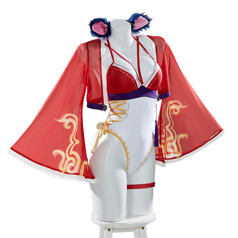 League of Legends Ahri Swimsui - Anime Cosplay Bikini 评论和价格