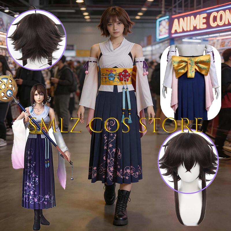 Smlz FFX Yuna Cosplay Anime FF - Cosplay Anime Top 评论和价格