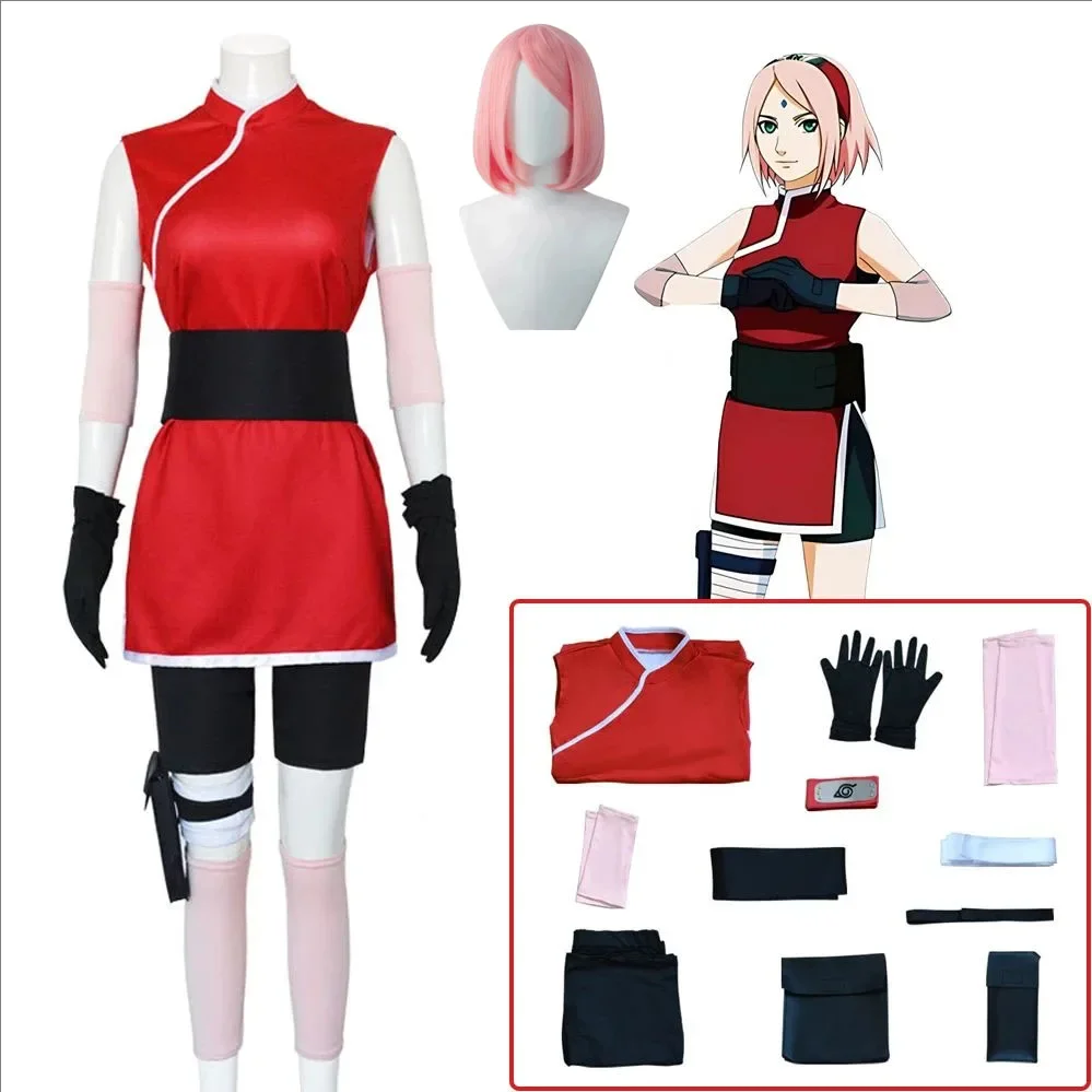 Haruno Sakura Cosplay Anime Co - Anime Cosplay Ninja 评论和价格