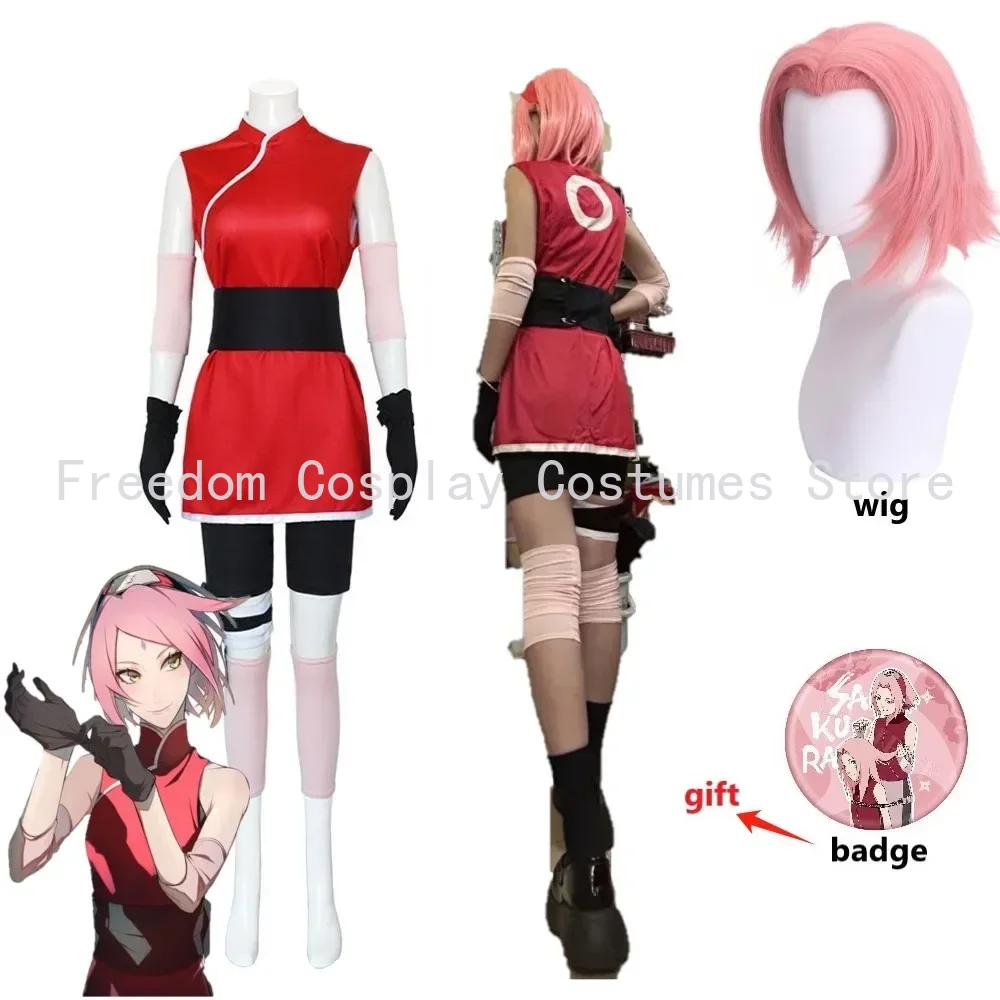 Anime Haruno Sakura Cosplay Sh - Anime Cosplay Ninja 评论和价格