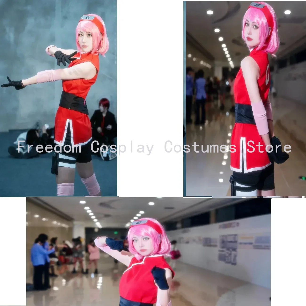 Anime Haruno Sakura Cosplay Sh - Anime Cosplay Ninja 评论和价格