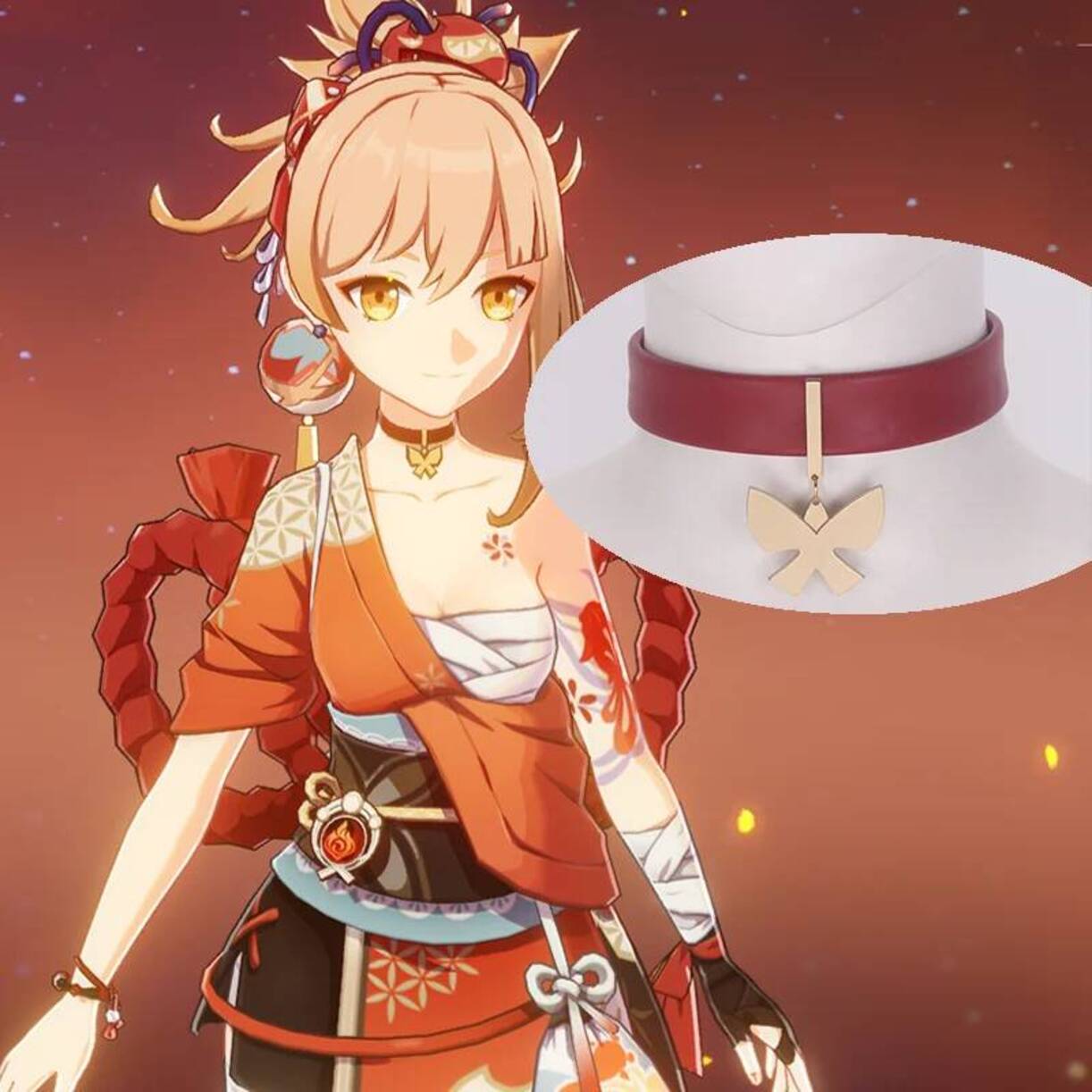 Game Genshin Impact Yoimiya Ne - Queen Anime Cosplay 评论和价格