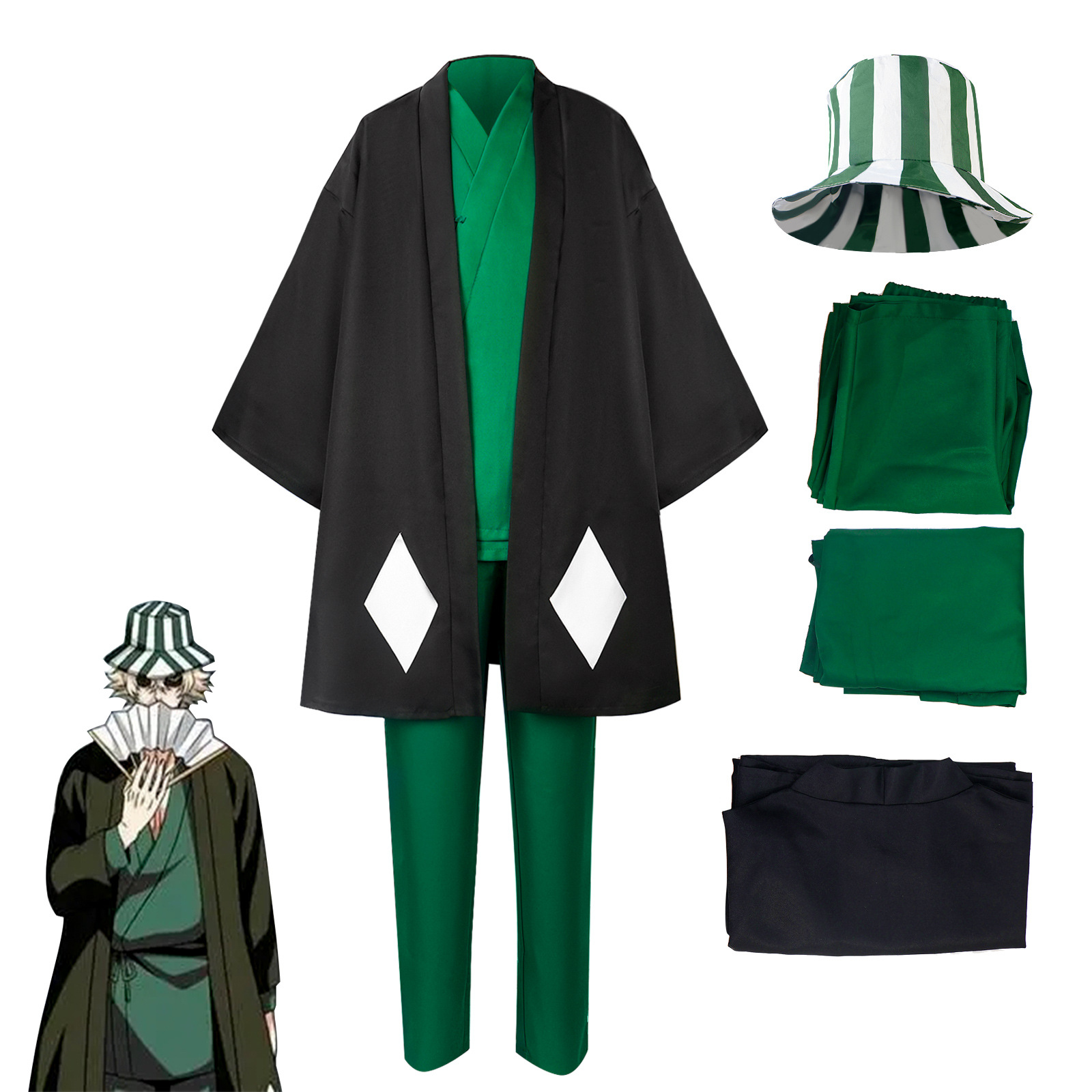 Anime Bleach Cosplay Urahara K - Anime Cosplay Bleach 评论和价格