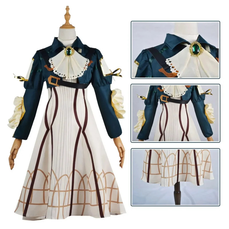 Anime Cosplay Violet Evergarde - Violet Evergarden Dress 评论和价格