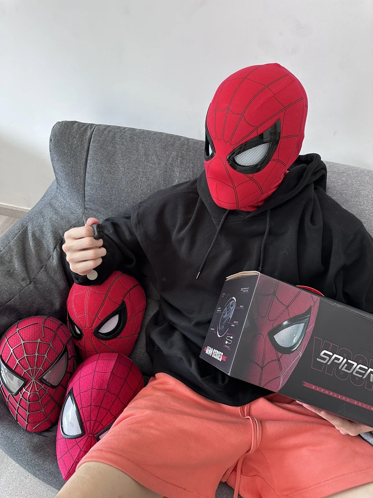 1:1 Spider‑Man Helmet Mask wit - Anime Cosplay Eyes 评论和价格
