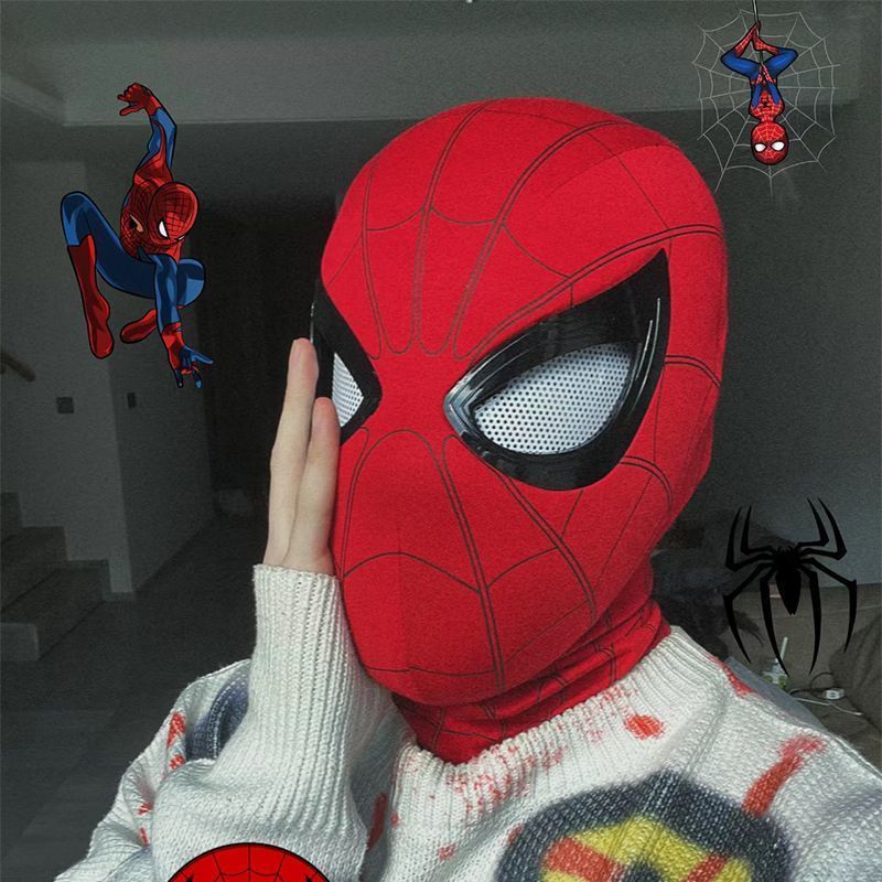 1:1 Spider‑Man Helmet Mask wit - Anime Cosplay Eyes 评论和价格