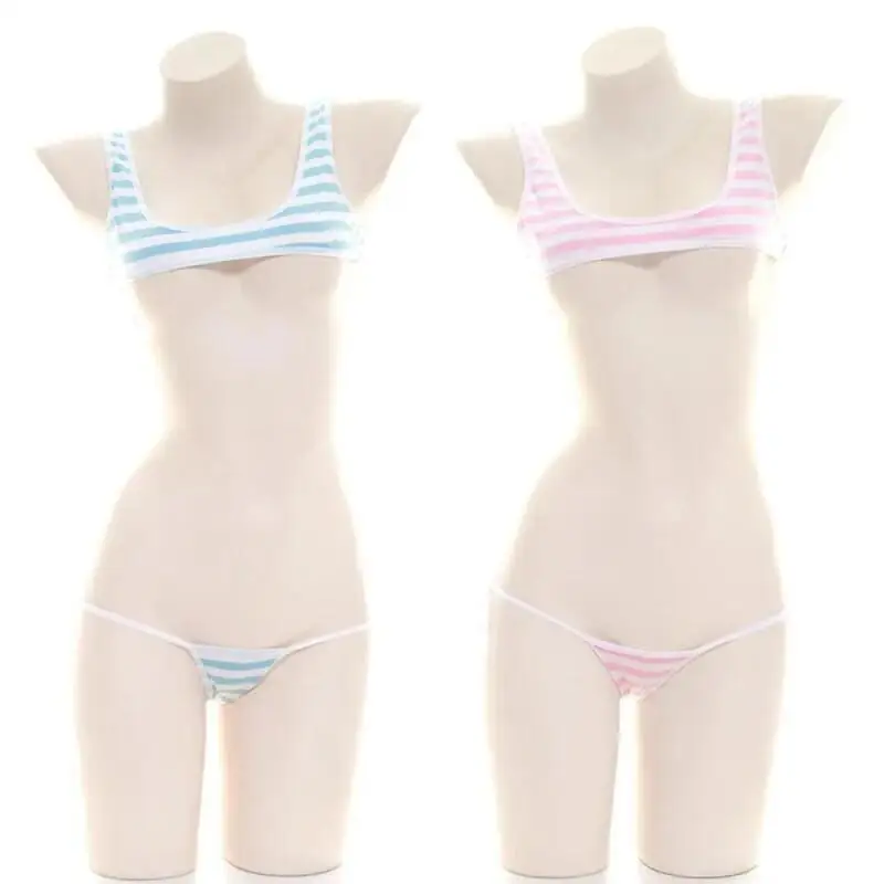 Sexy Japanese Style  Blue Whit - Anime Cosplay Bikini 评论和价格